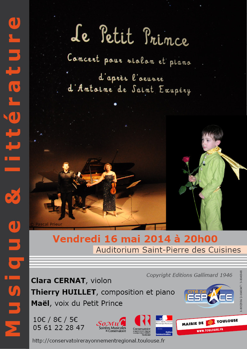 Concert Petit Prince Toulouse 16.05.2014